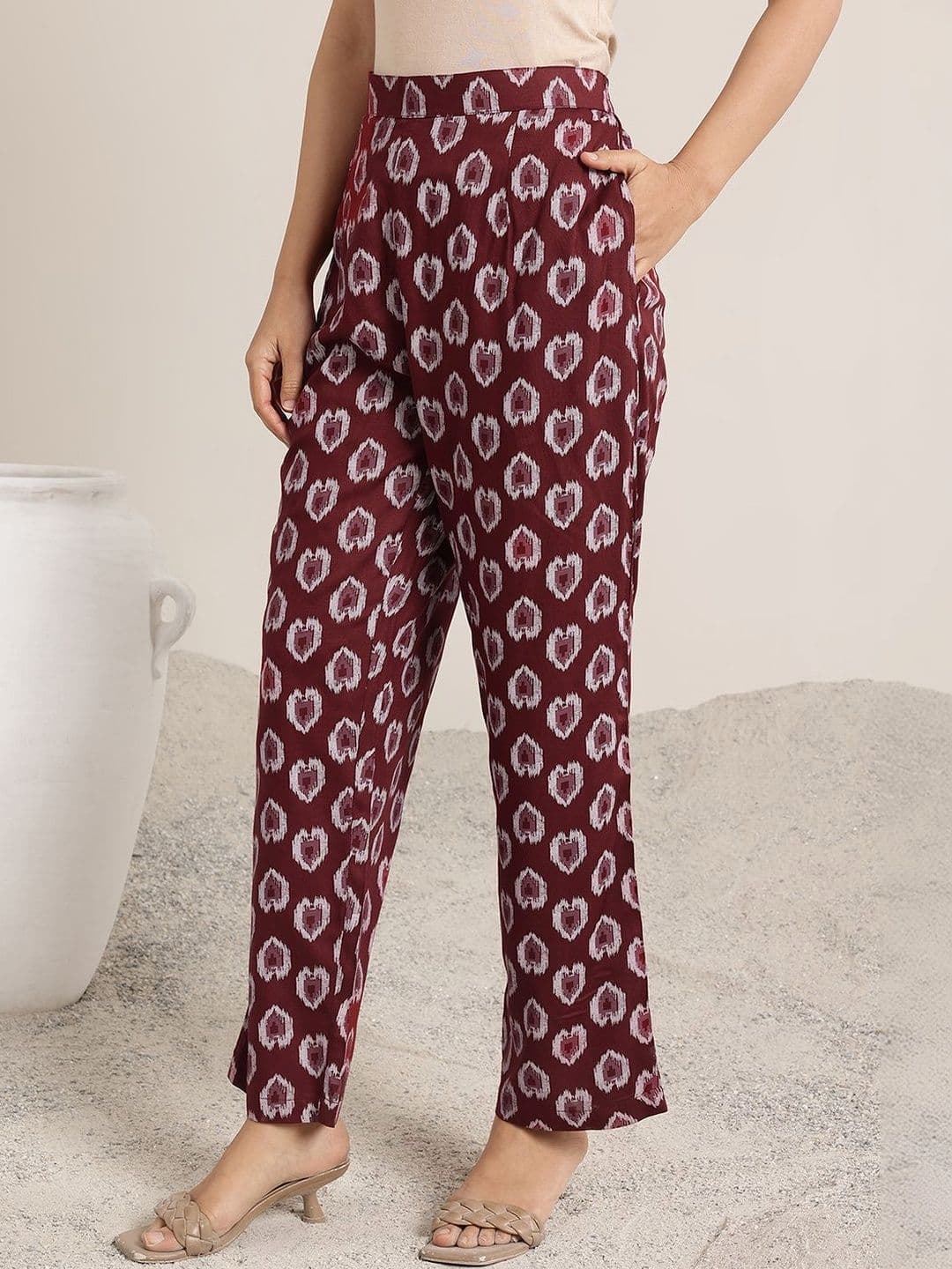 Libas Women Ethnic Motifs Printed Regular Kurta with Trousers thumbnail 5