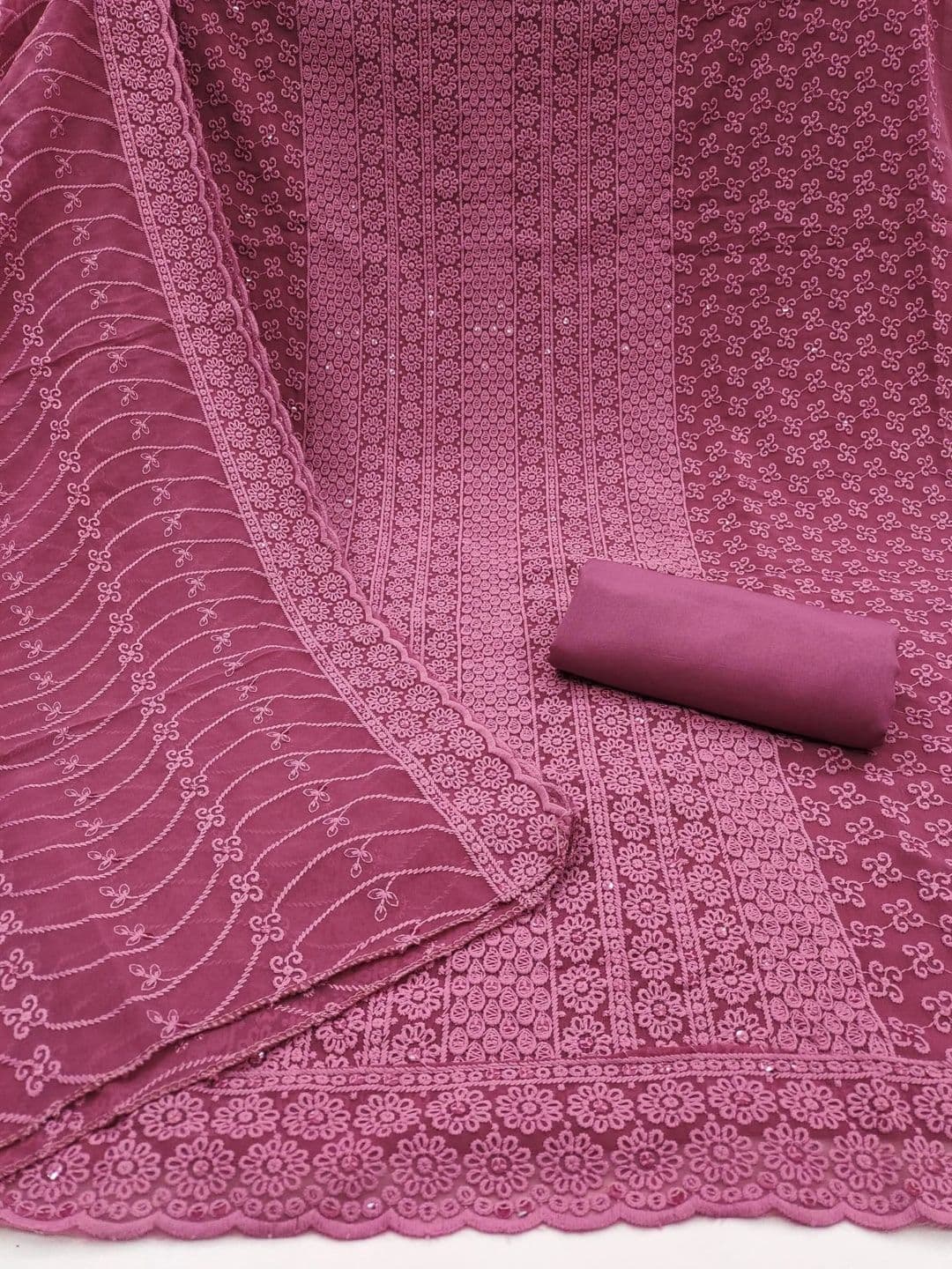 CLEMIRA Embroidered Unstitched Dress Material thumbnail 3