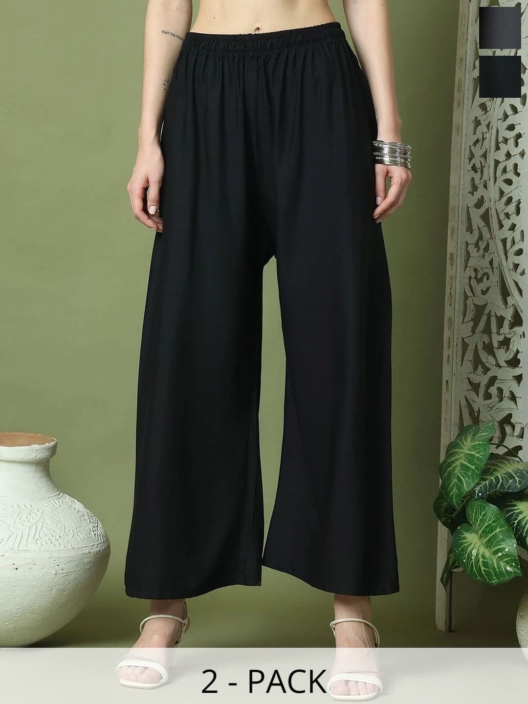 KALINI Women 2 Cropped Palazzos - view 1