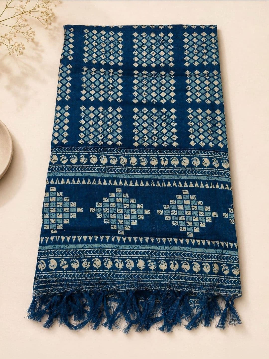 SAHINA DUPATTA Printed Art Silk Block Print Dupatta thumbnail 3