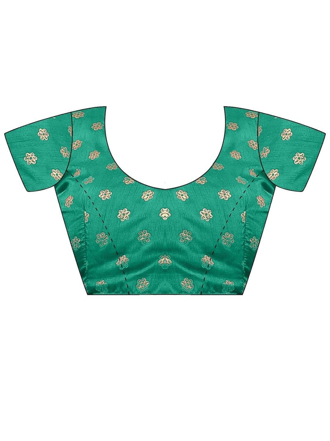 Anouk Women Woven Design Zari Designer Banarasi Saree thumbnail 5