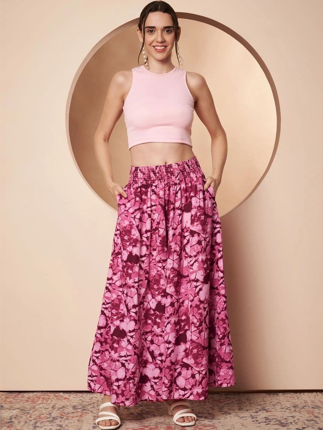 CORSICA Women Floral Printed Ethnic Palazzos thumbnail 3