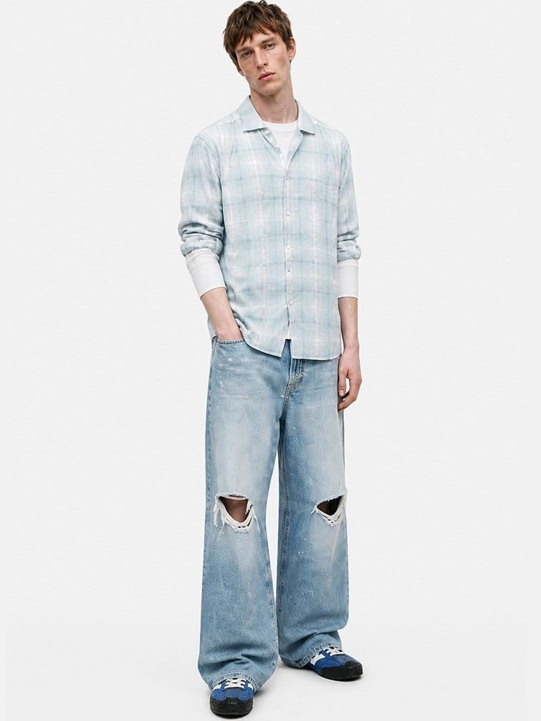 Snitch Men Checked Casual Shirt thumbnail 4