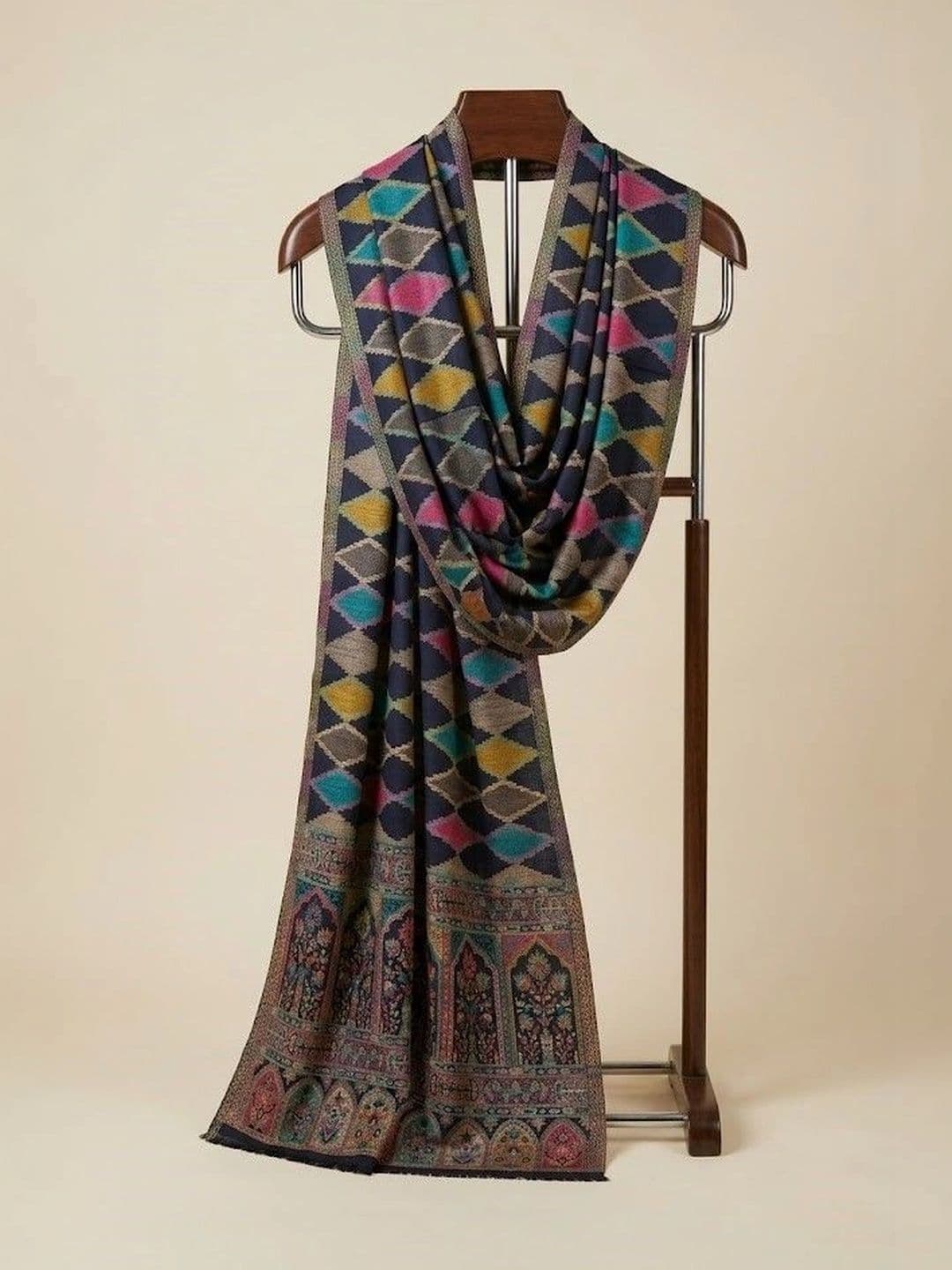 MUFFLY Men Woven Design Stole thumbnail 2