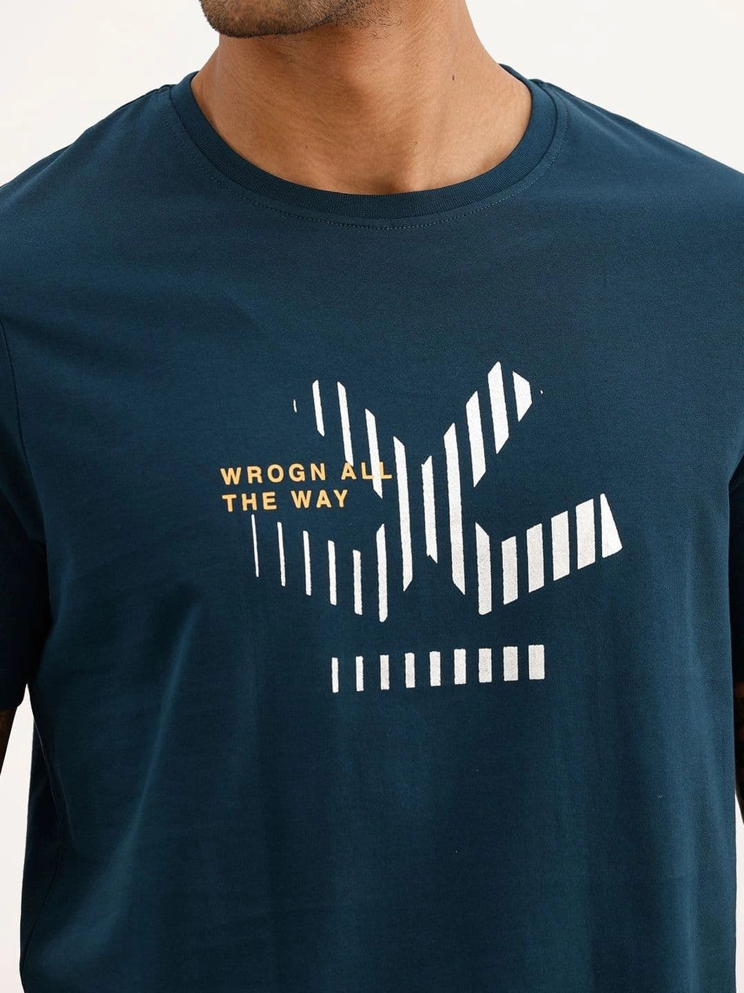 WROGN Men Printed Slim Fit T-shirt thumbnail 5