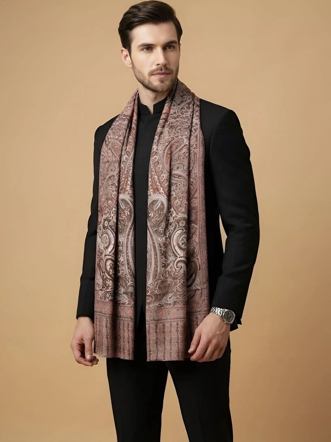 MUFFLY Men Printed Stole thumbnail 2