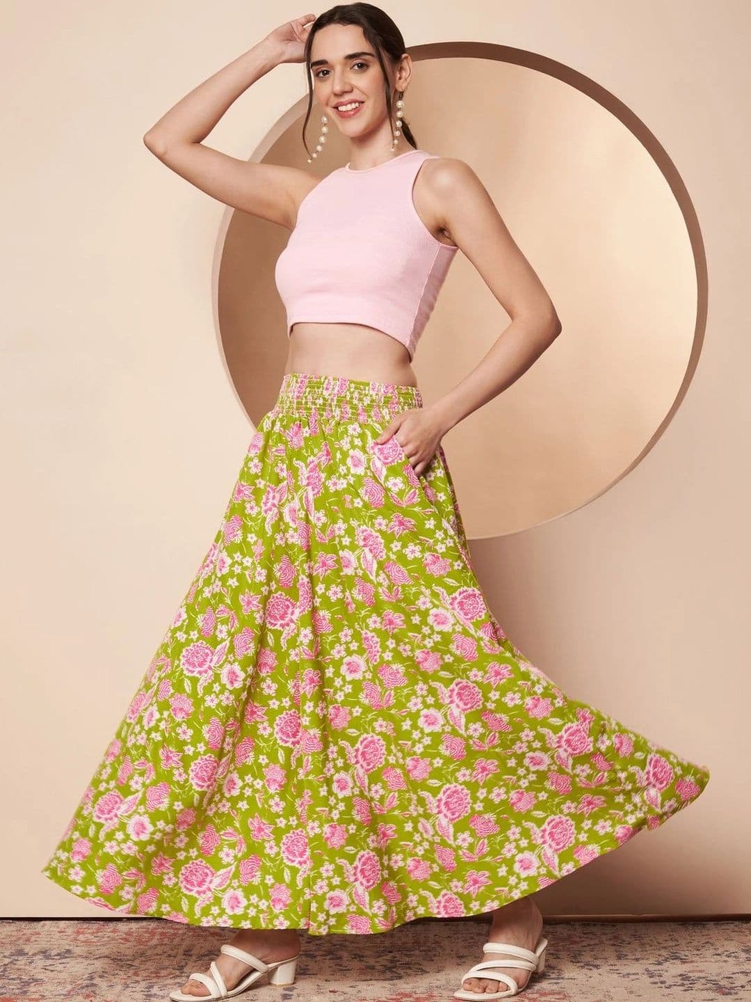 CORSICA Women Floral Printed Ethnic Palazzos thumbnail 4