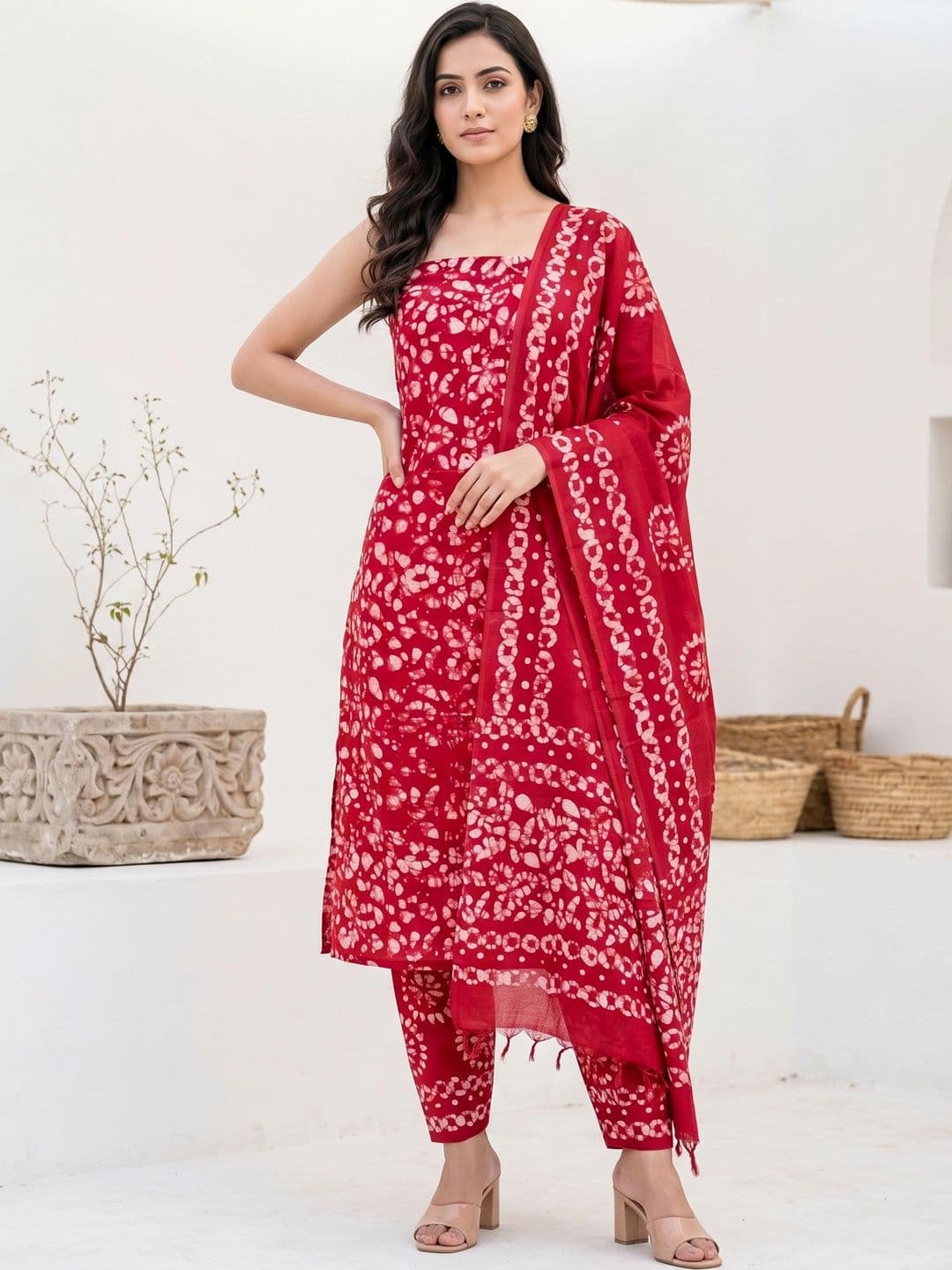 Mollika Printed Unstitched Dress Material - view 1