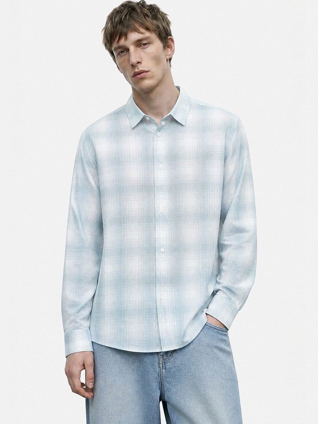 Snitch Men Checked Casual Shirt thumbnail 2