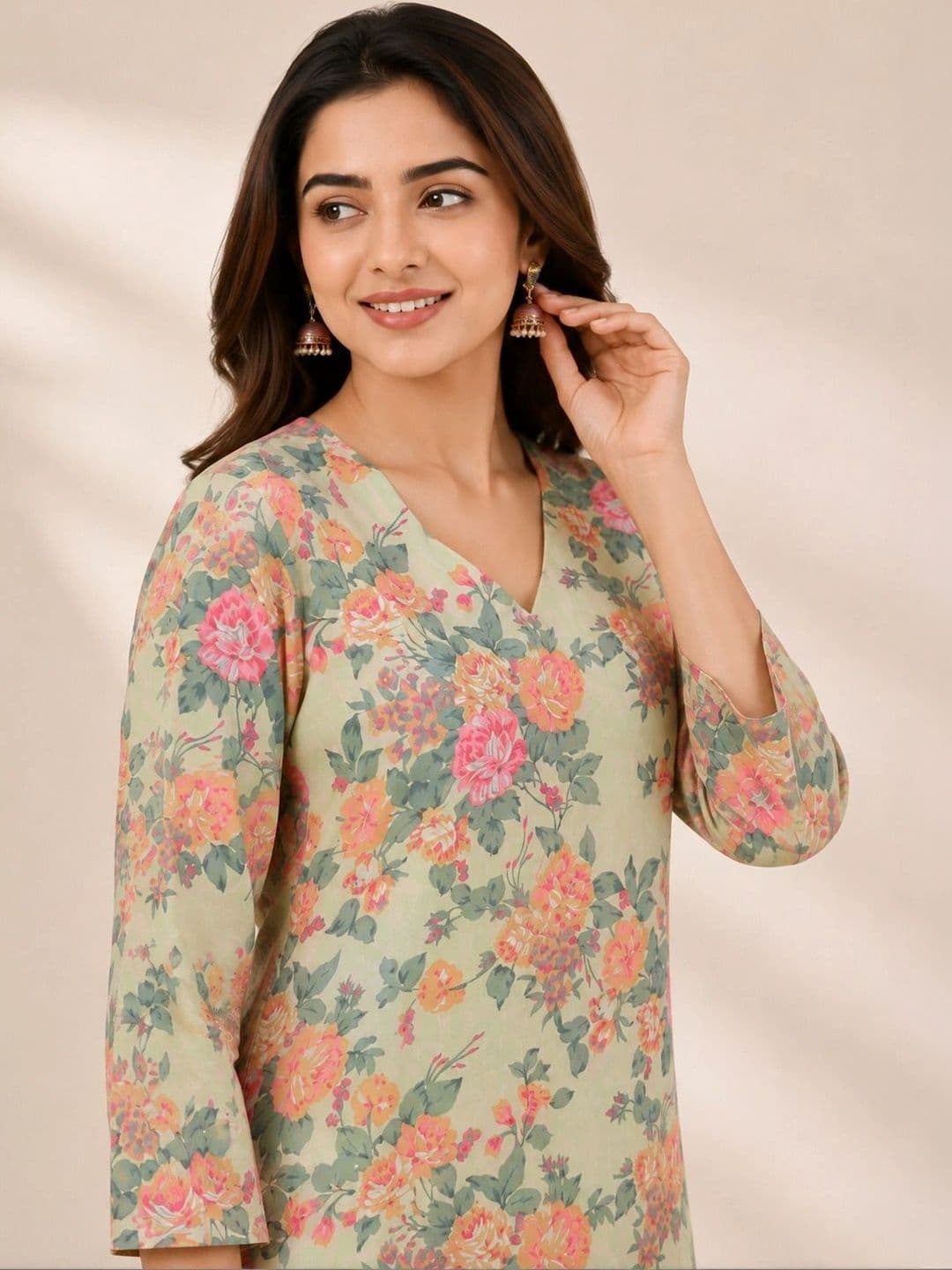 Anouk Women Floral Printed Floral Kurta thumbnail 6