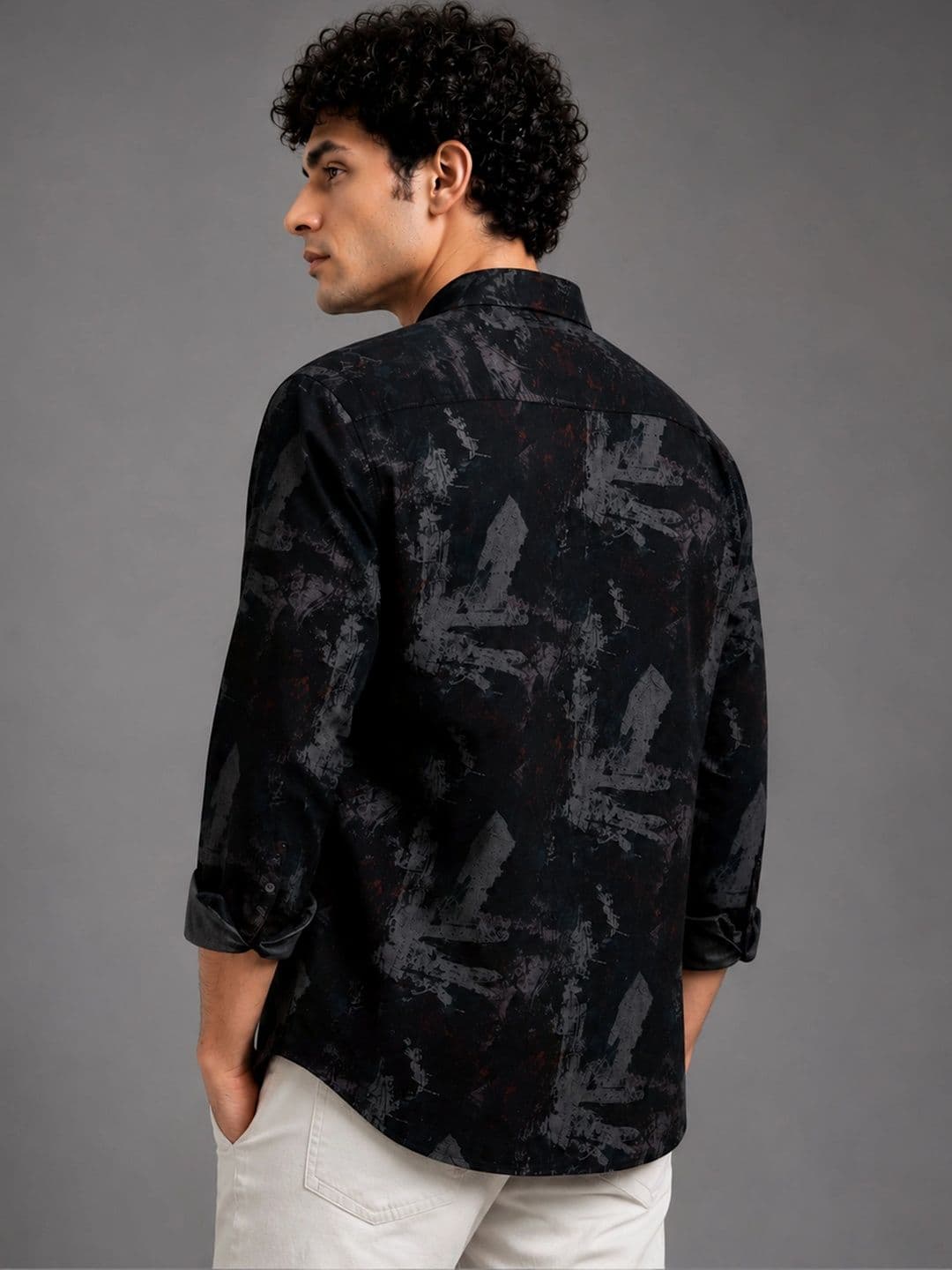 COOL COLORS Men Slim Fit Printed Casual Shirt thumbnail 2