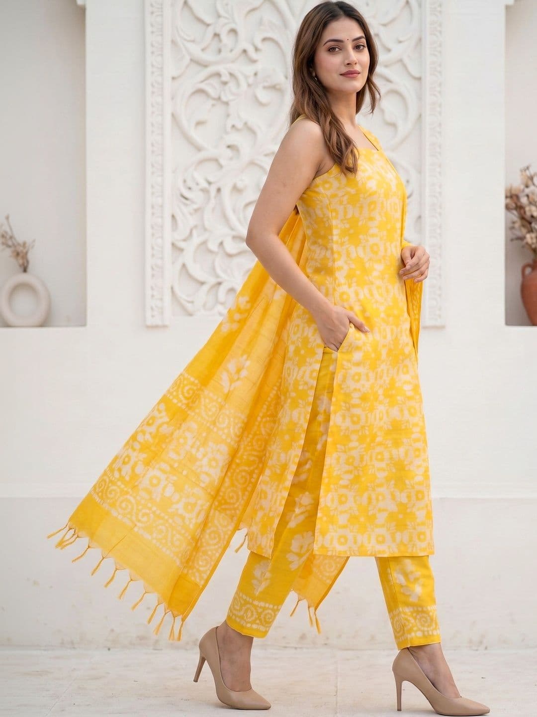 Mollika Printed Unstitched Dress Material thumbnail 4