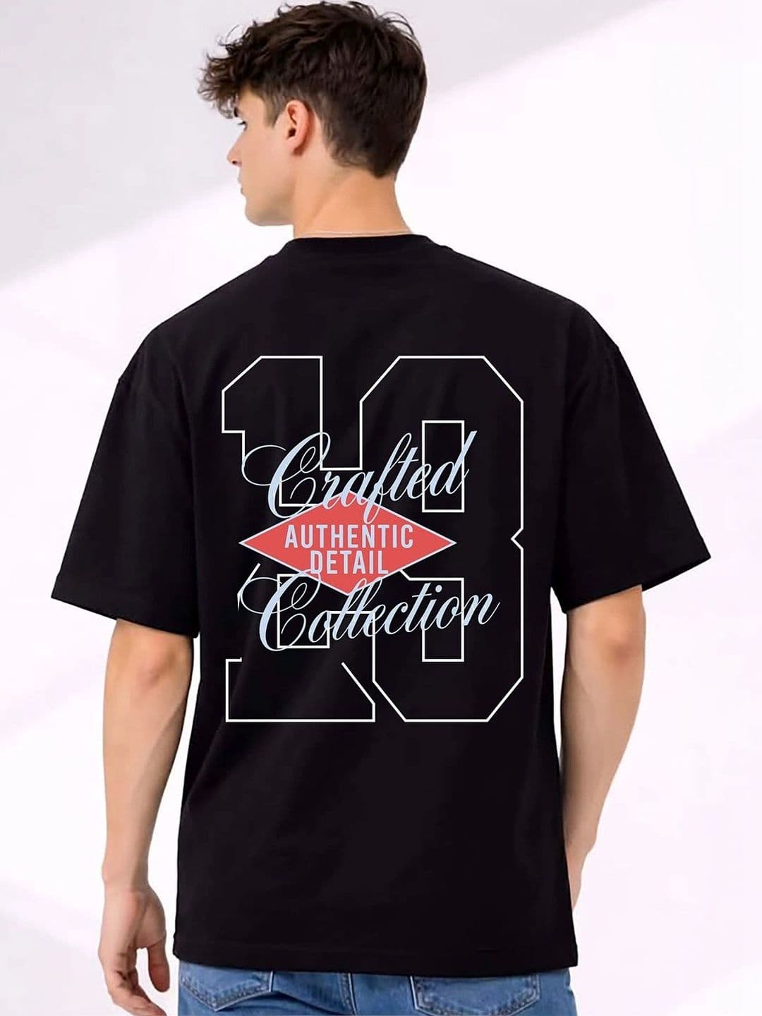 Mast & Harbour Men Typography Printed Drop-Shoulder Sleeves T-shirt thumbnail 4