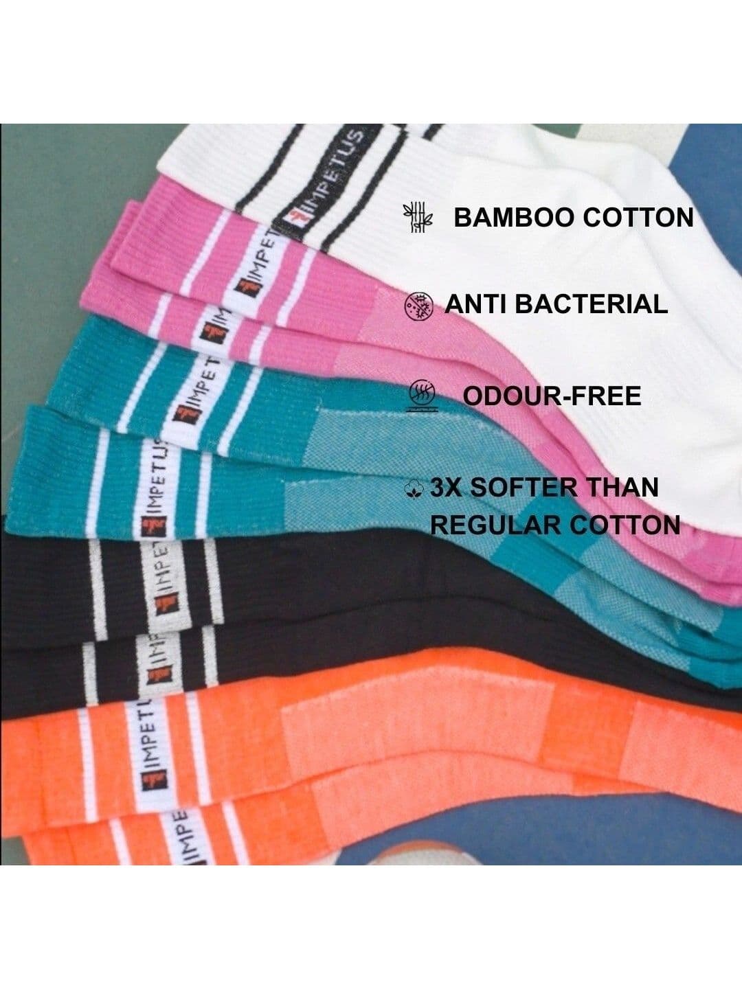 IMPETUS Men Striped Calf Length Socks thumbnail 4