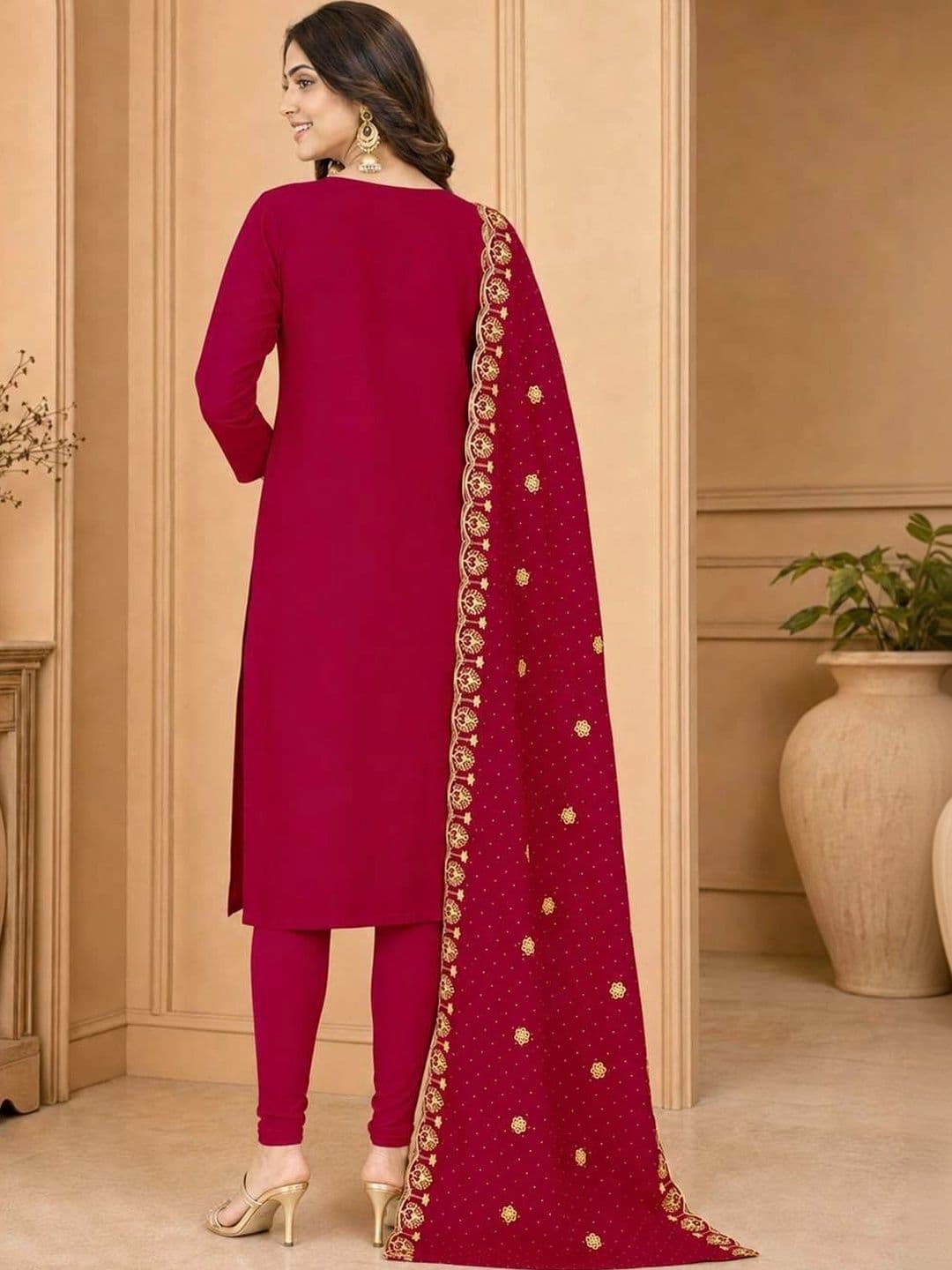 BHAIRAV TEX Embroidered Unstitched Dress Material thumbnail 3