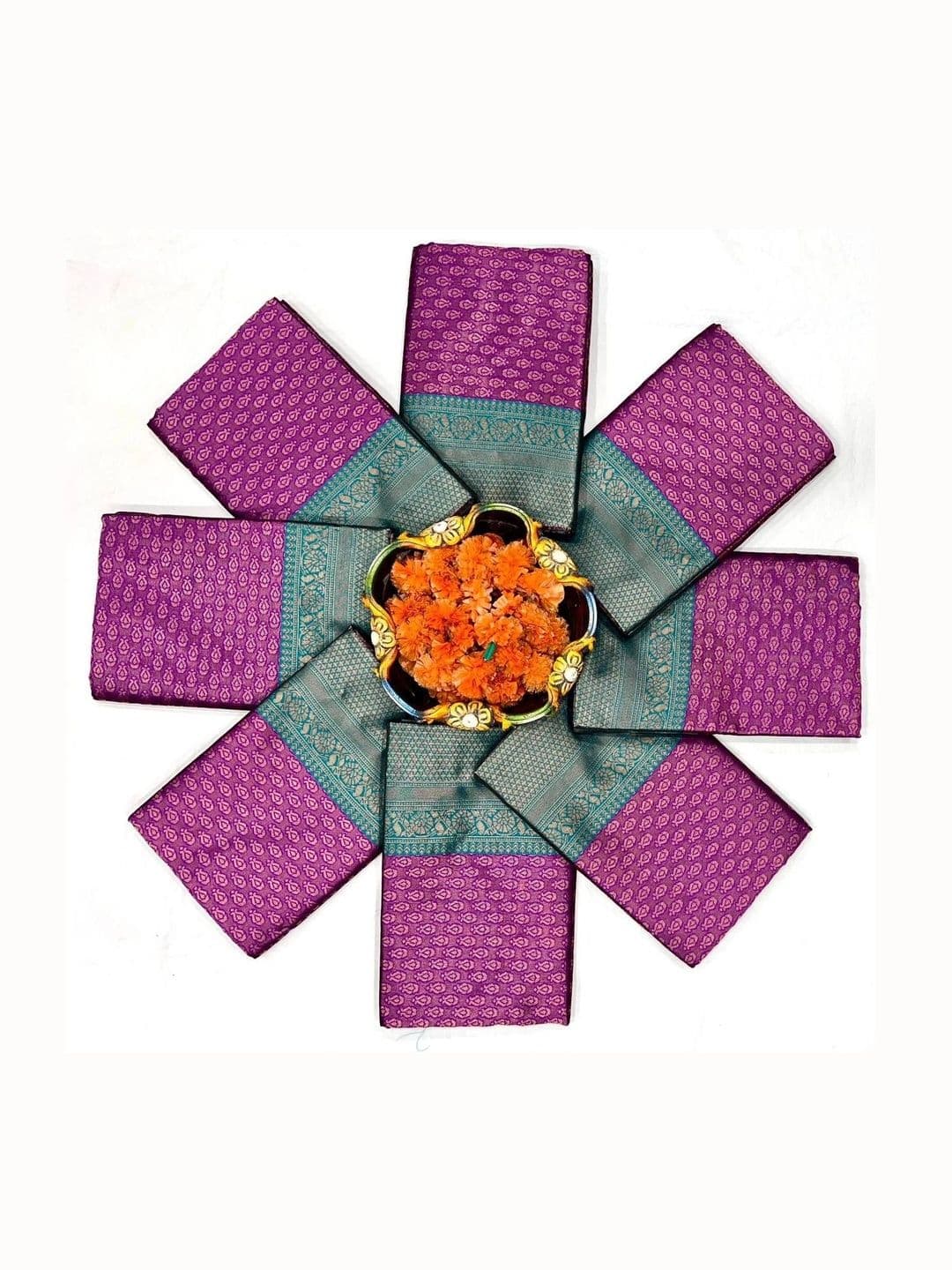 7Eleven Fashion Woven Design Zari Art Silk Banarasi Saree thumbnail 2