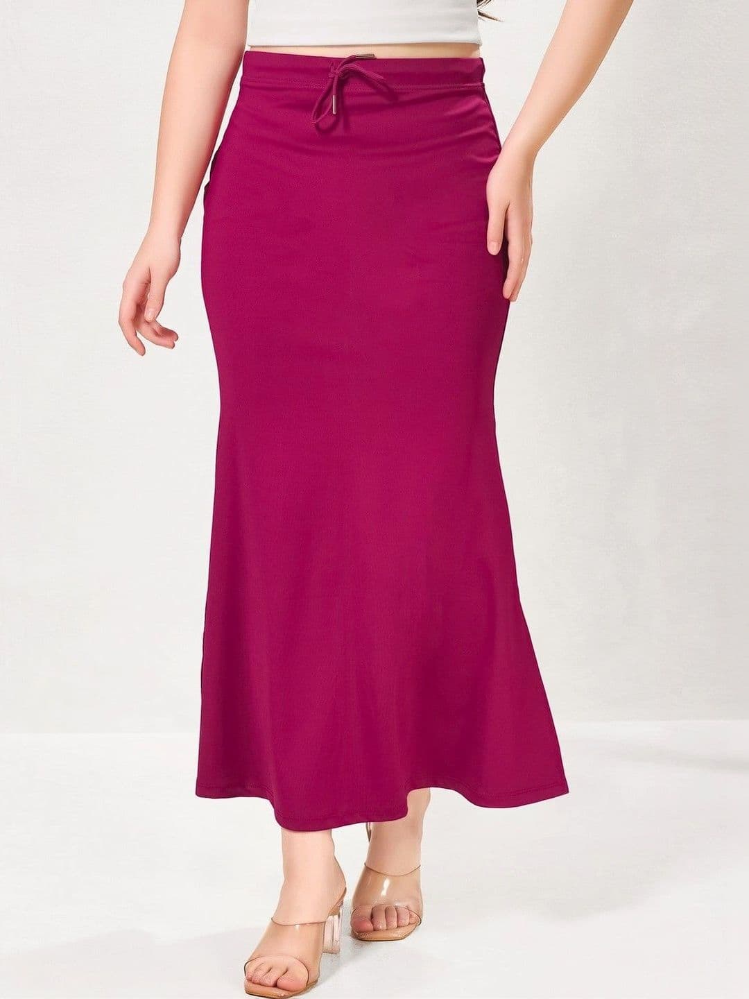 VAMAS - THE DESIGNER BLOUSES Purple Women 220GSM Stretchable Mermaid Saree Shapewear - view 1