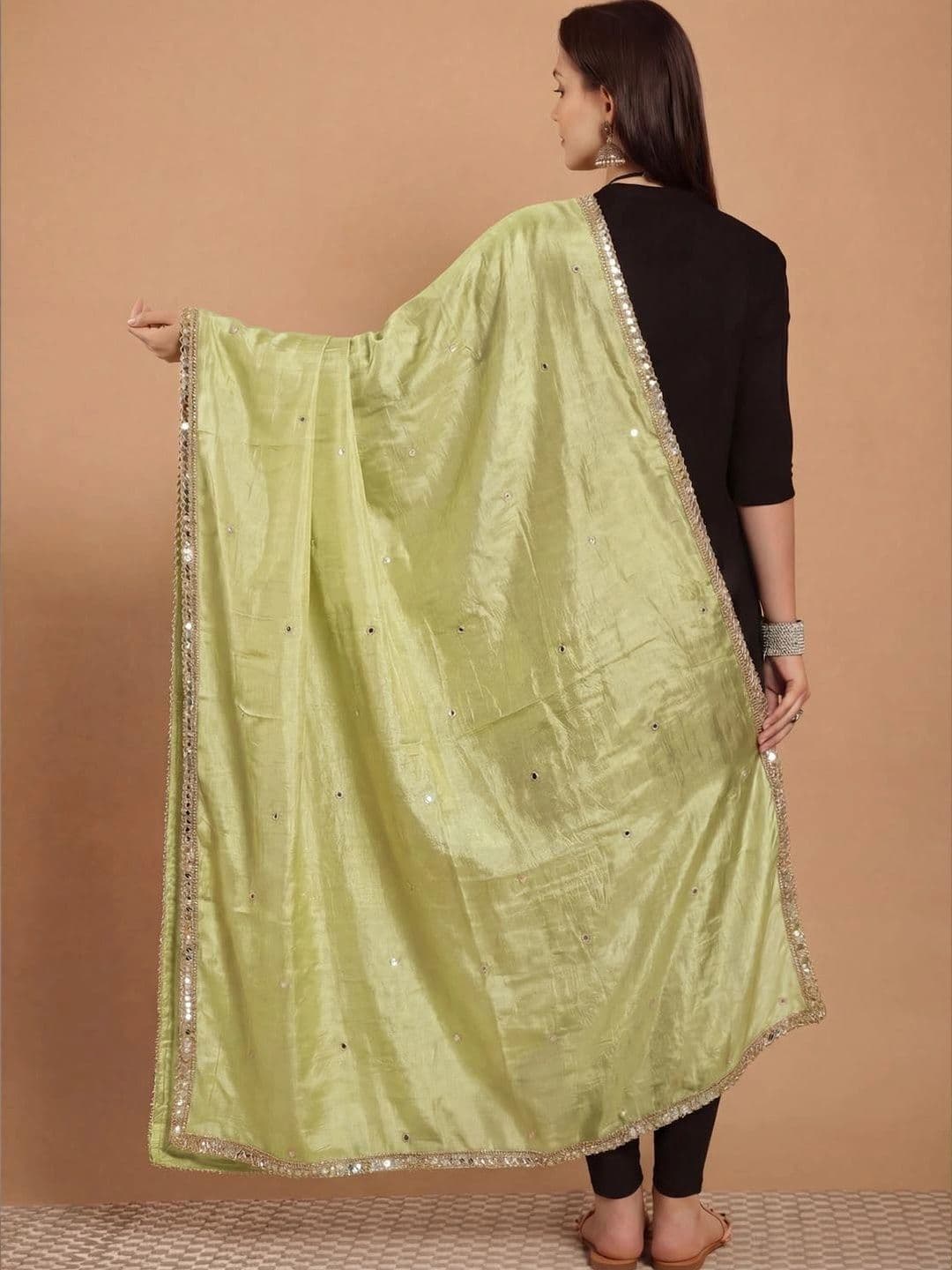 KALINI Dupatta with Mirror Work thumbnail 3