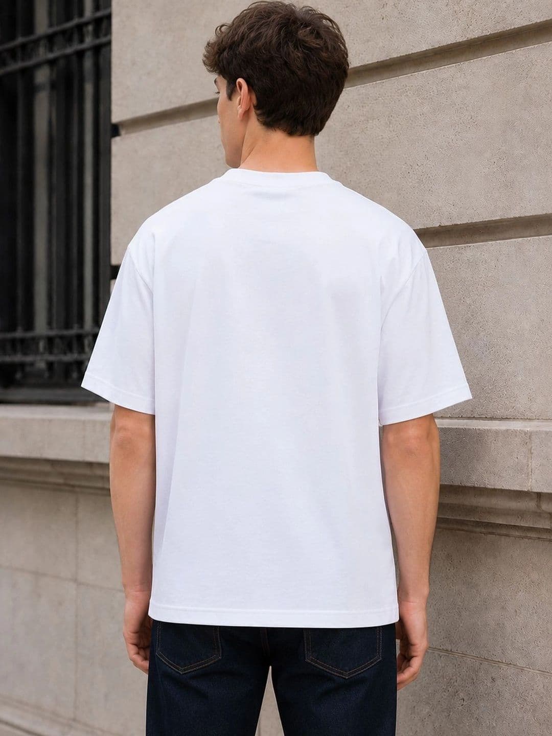 HERE&NOW Men Solid T-shirt thumbnail 3