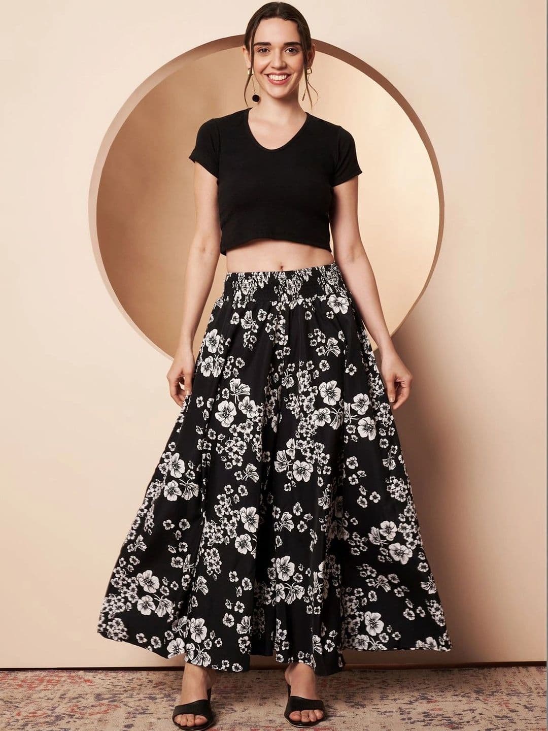 CORSICA Women Floral Printed Palazzos thumbnail 6