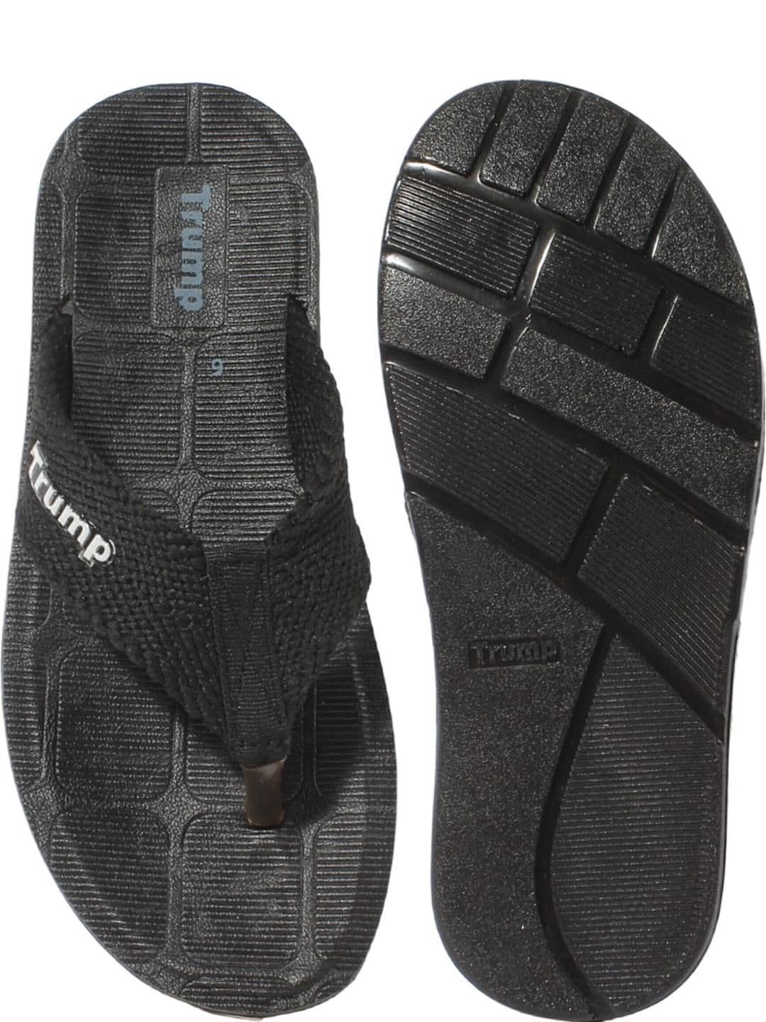 Trump Black PU Flip Flops thumbnail 3