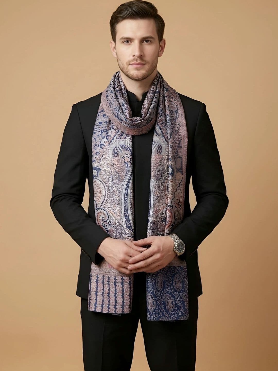 MUFFLY Men Printed Stole - view 1