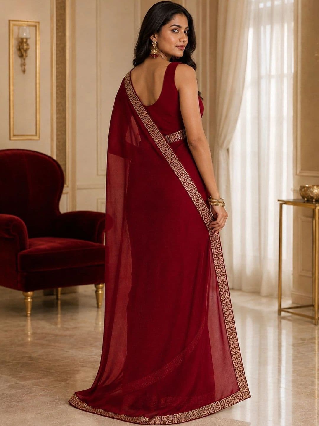 IKSHARA Woven Design Zari Saree thumbnail 7