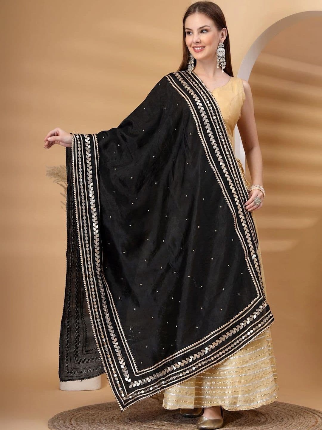KALINI Dupatta with Sequinned - view 1