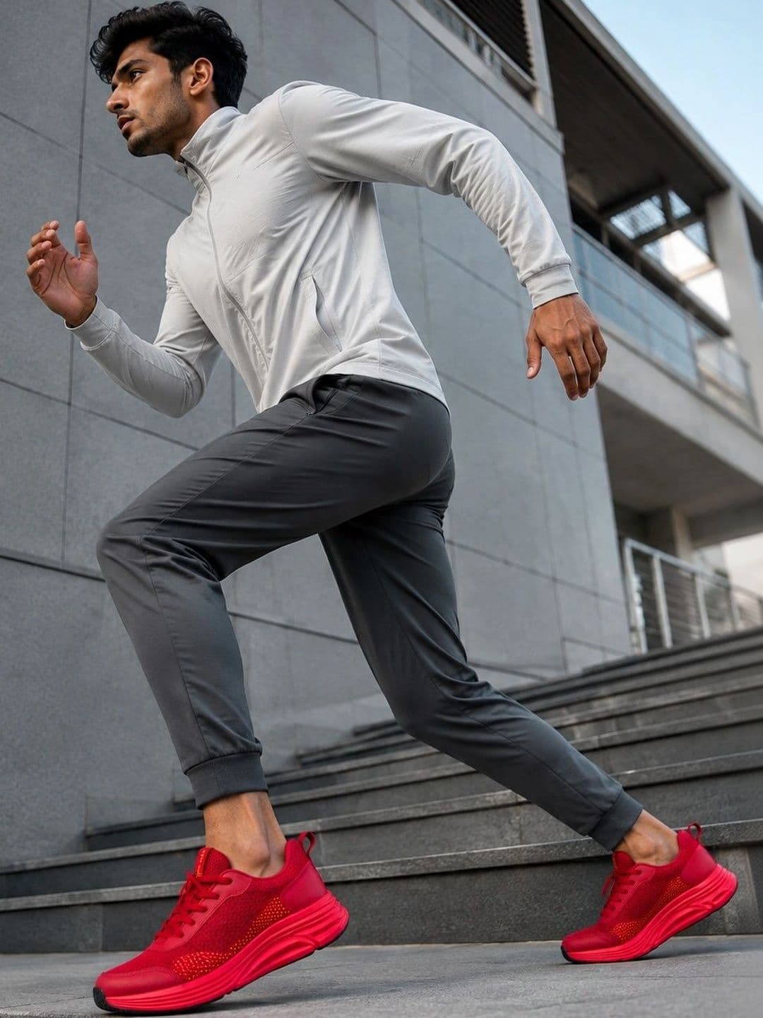 Allen Cooper Men Mesh Training or Gym Non-Marking Shoes thumbnail 2