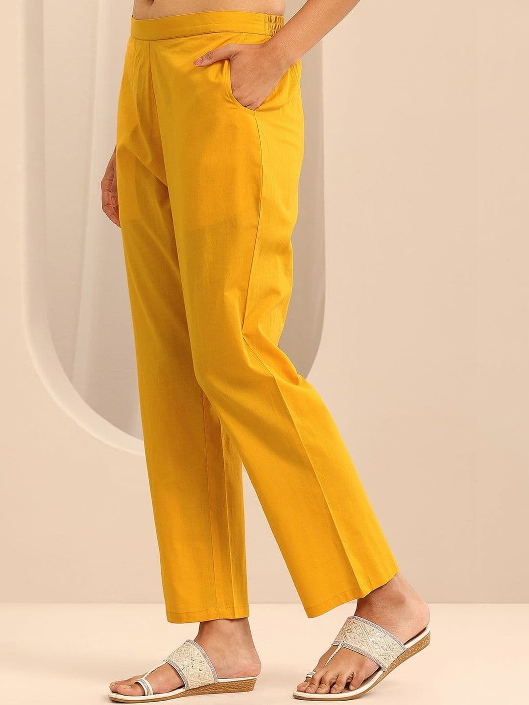 Libas Women Ethnic Motifs Printed Tiered Kurta with Trousers & With Dupatta thumbnail 3