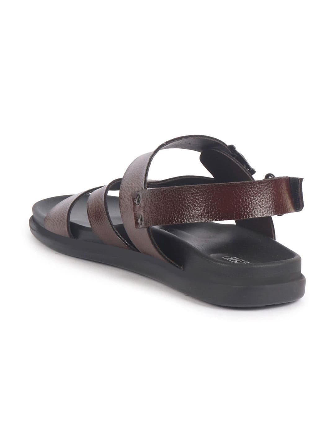 FAUSTO Men PU Comfort Open Toe Criss Cross Slip On Sandals thumbnail 4