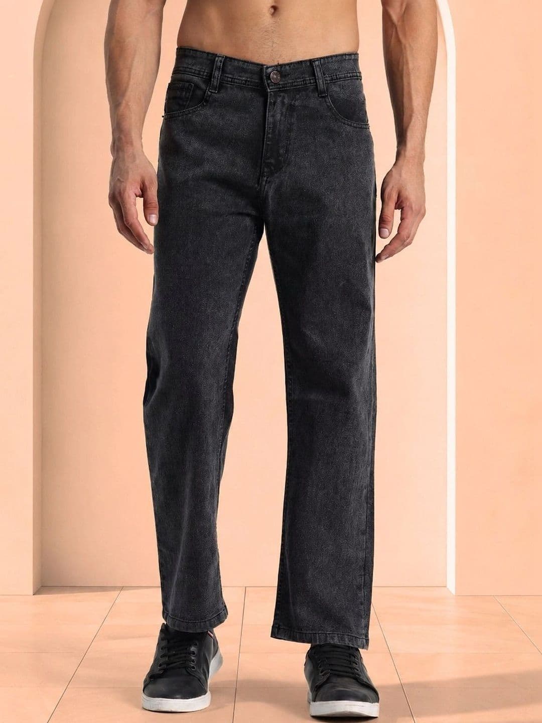 SYNZO Men Comfort Relaxed Fit Mid-Rise Jeans thumbnail 5
