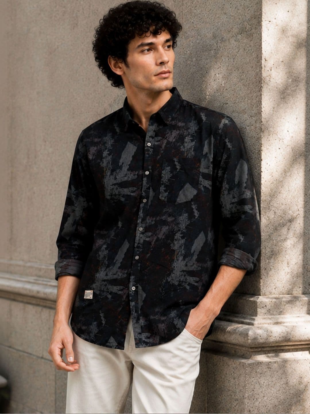 COOL COLORS Men Slim Fit Printed Casual Shirt - view 1