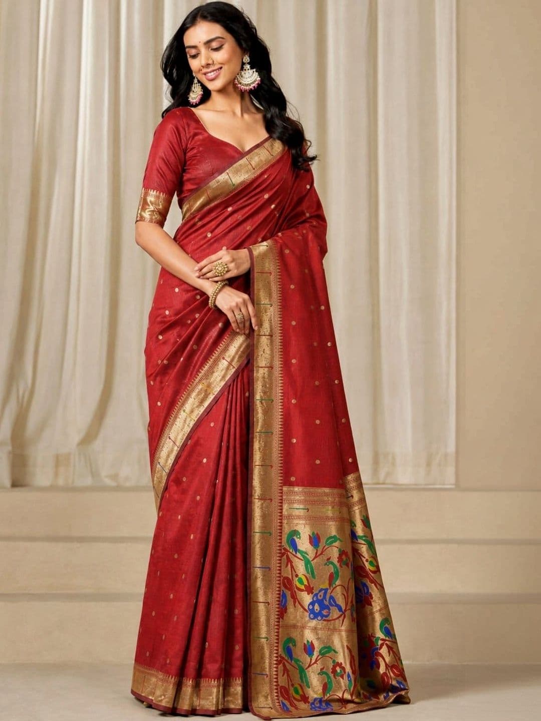 Veera Collection Woven Design Zari Art Silk Designer Banarasi Saree - view 1