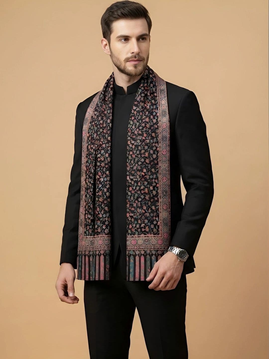 MUFFLY Men Embroidered Stole thumbnail 4