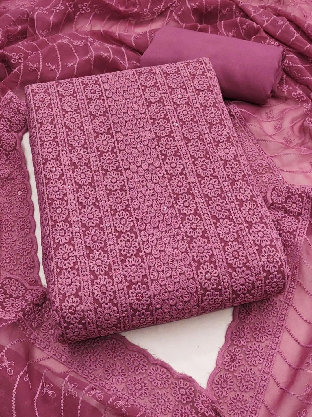 CLEMIRA Embroidered Unstitched Dress Material - view 1