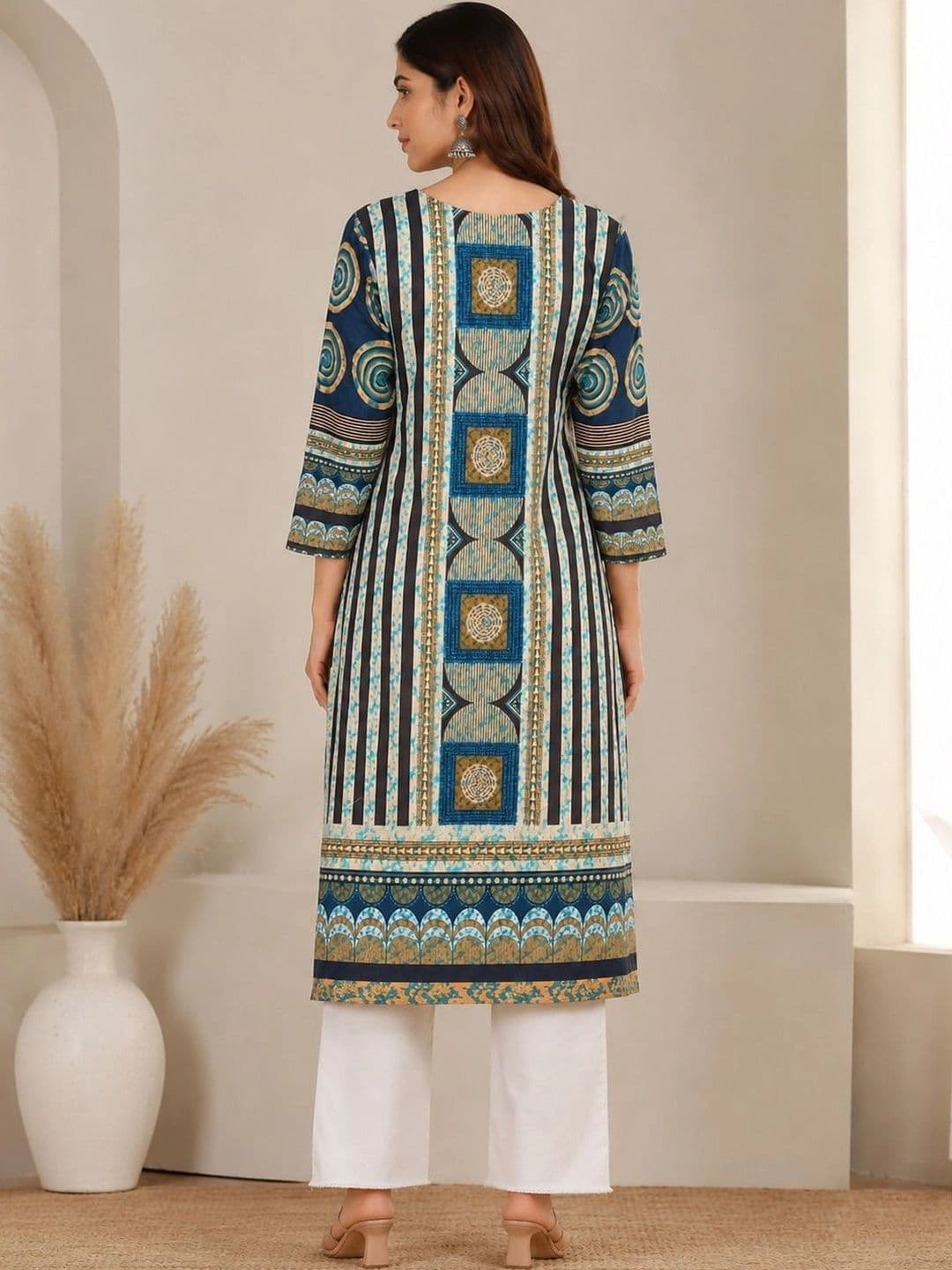 Anouk Women Ethnic Motifs Printed Kurta thumbnail 3