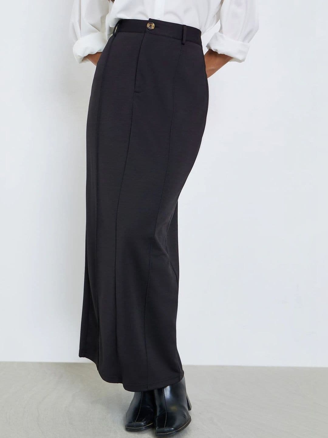 Styli Women Back Slit Maxi Straight Skirt - view 1