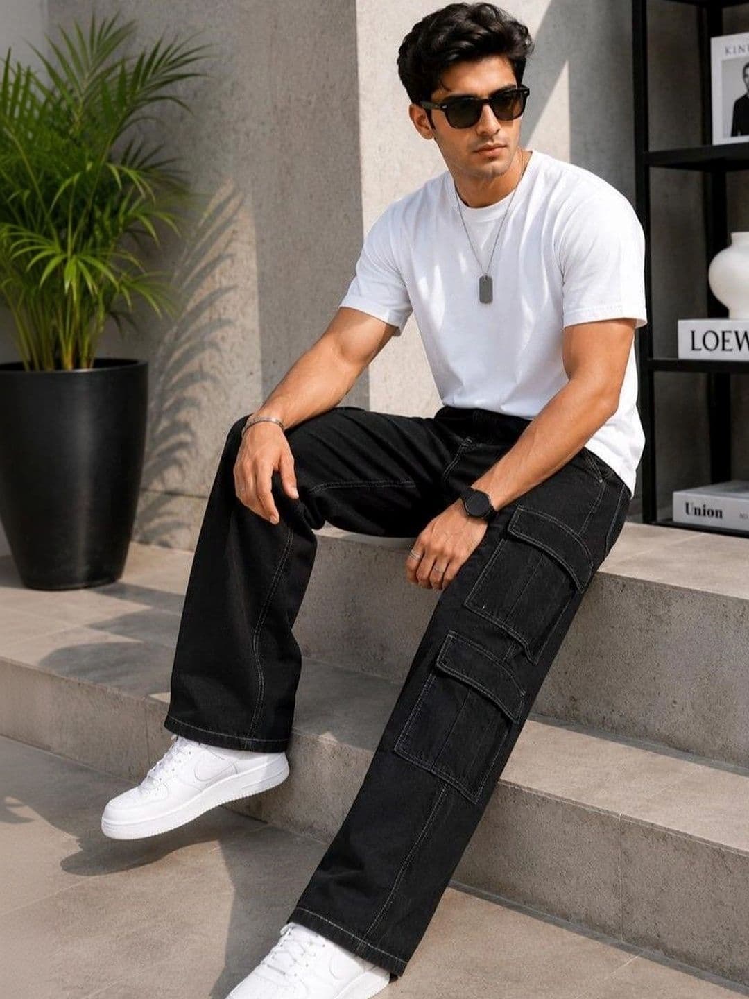 MAKPAK Men Jean Relaxed Fit Mid-Rise Jeans thumbnail 3