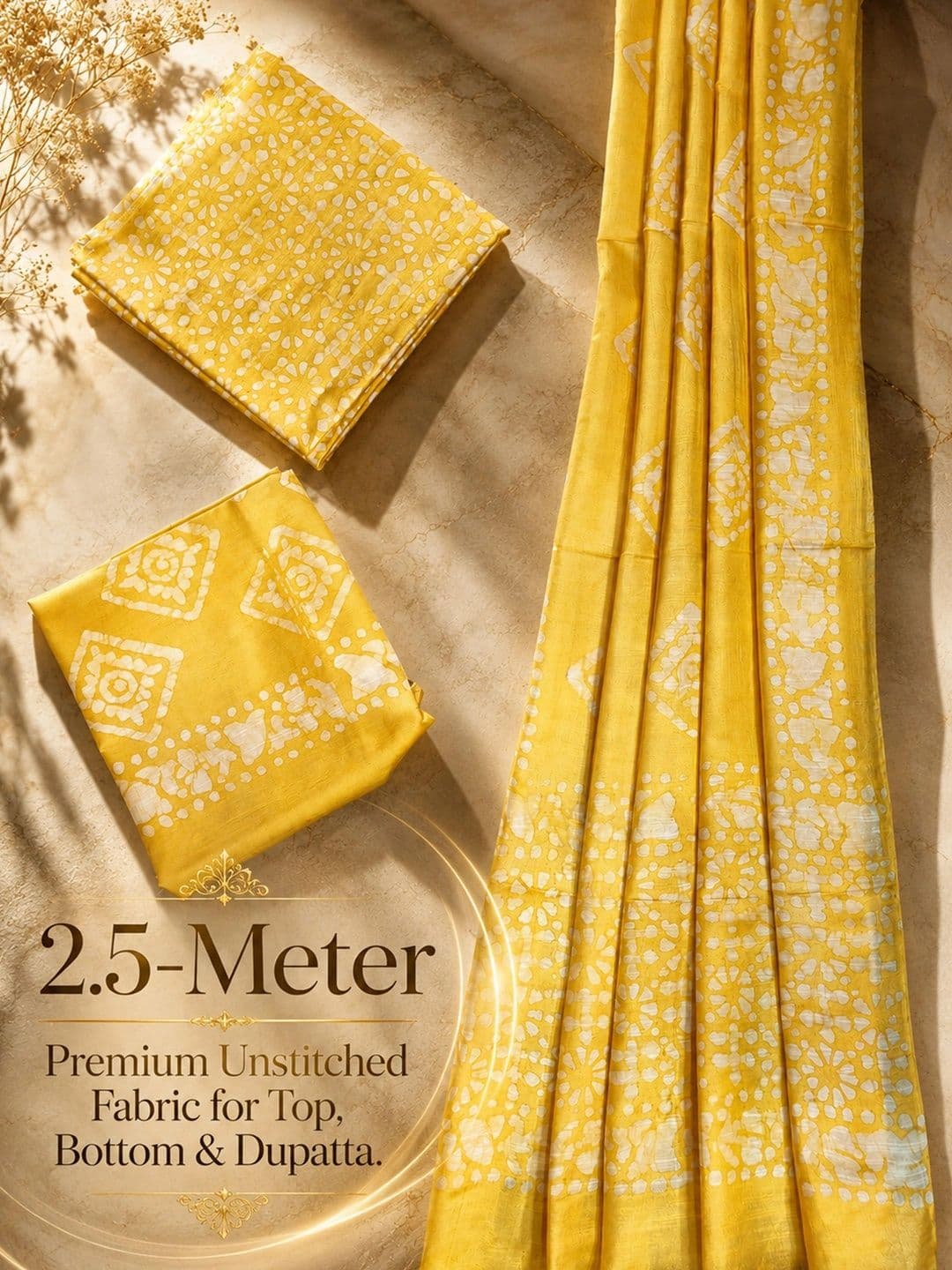 Mollika Printed Unstitched Dress Material thumbnail 3