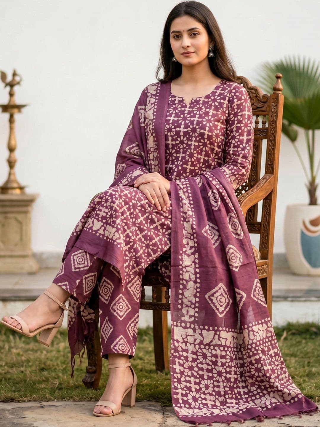 Mollika Printed Unstitched Dress Material thumbnail 4