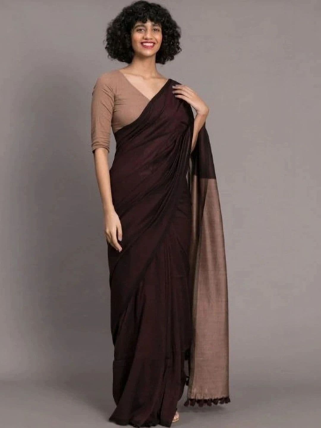 sourav biswas Pure Cotton Saree - view 1