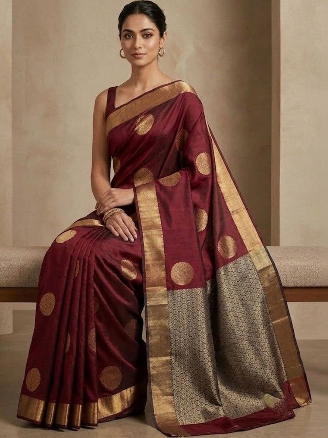 YASHASVI FASHION Woven Design Zari Art Silk Banarasi Saree thumbnail 3