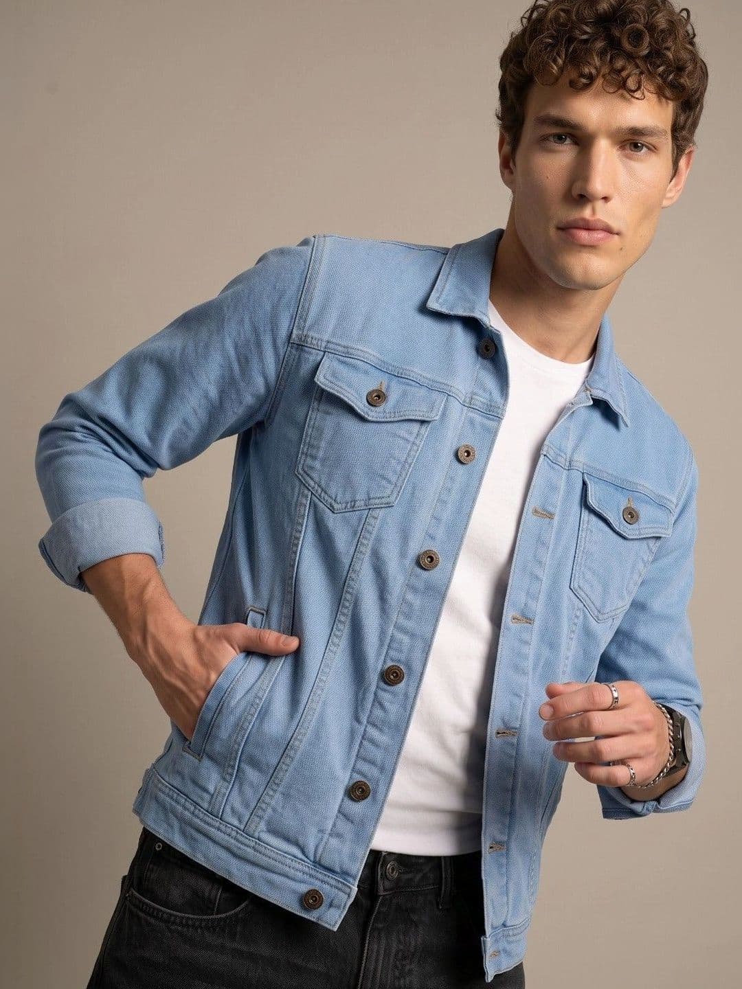 Kook N Keech Men Outdoor Denim Jacket thumbnail 2