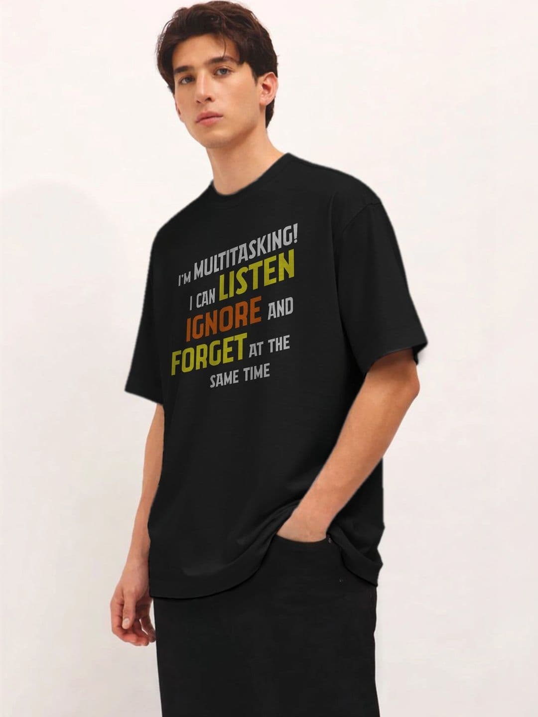 Moda rapido X TOGS & TERRE Men Typography Printed Organic Cotton Blend T-shirt thumbnail 5