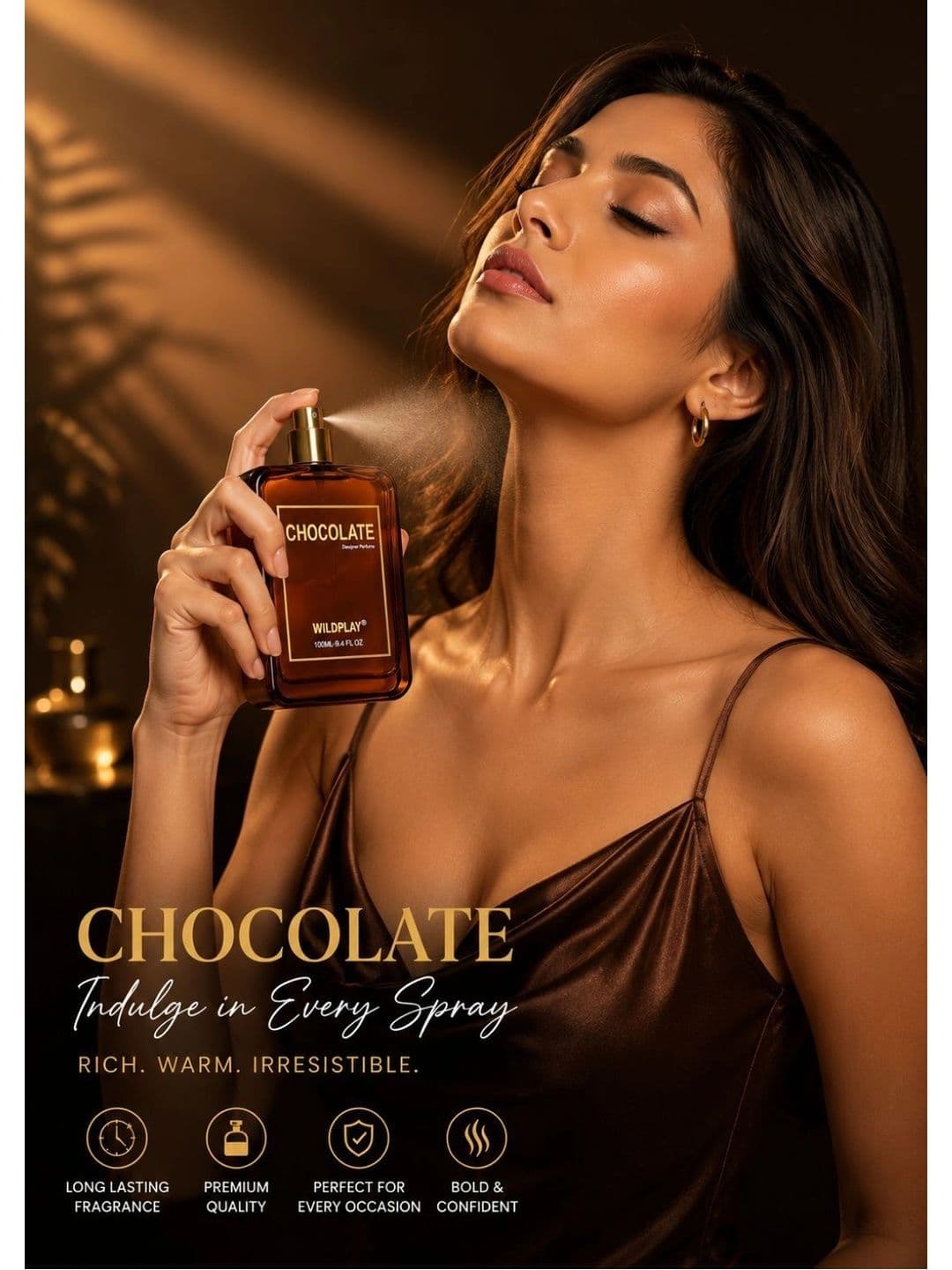 WILDPLAY Chocolate Long Lasting Eau De Parfum- 100 ml thumbnail 6