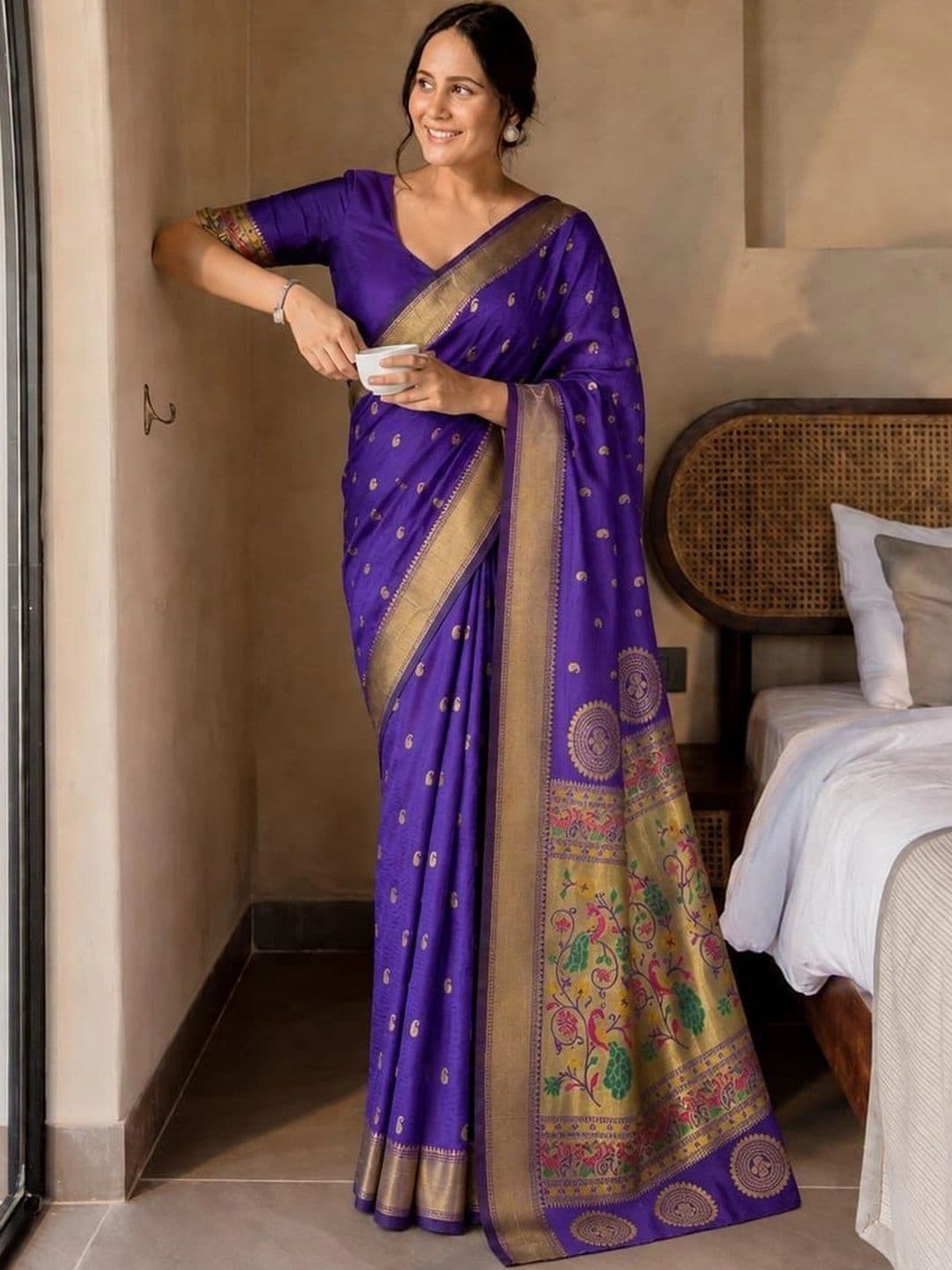 vastranagari Woven Design Zari Art Silk Designer Banarasi Saree - view 1