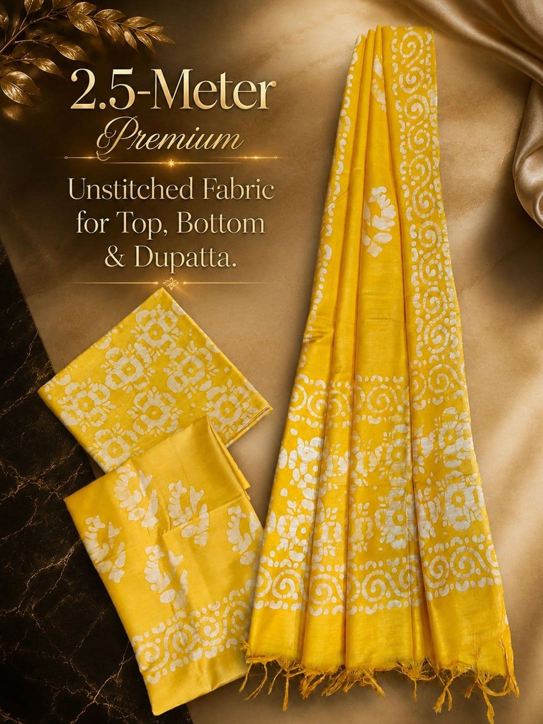 Mollika Printed Unstitched Dress Material thumbnail 3