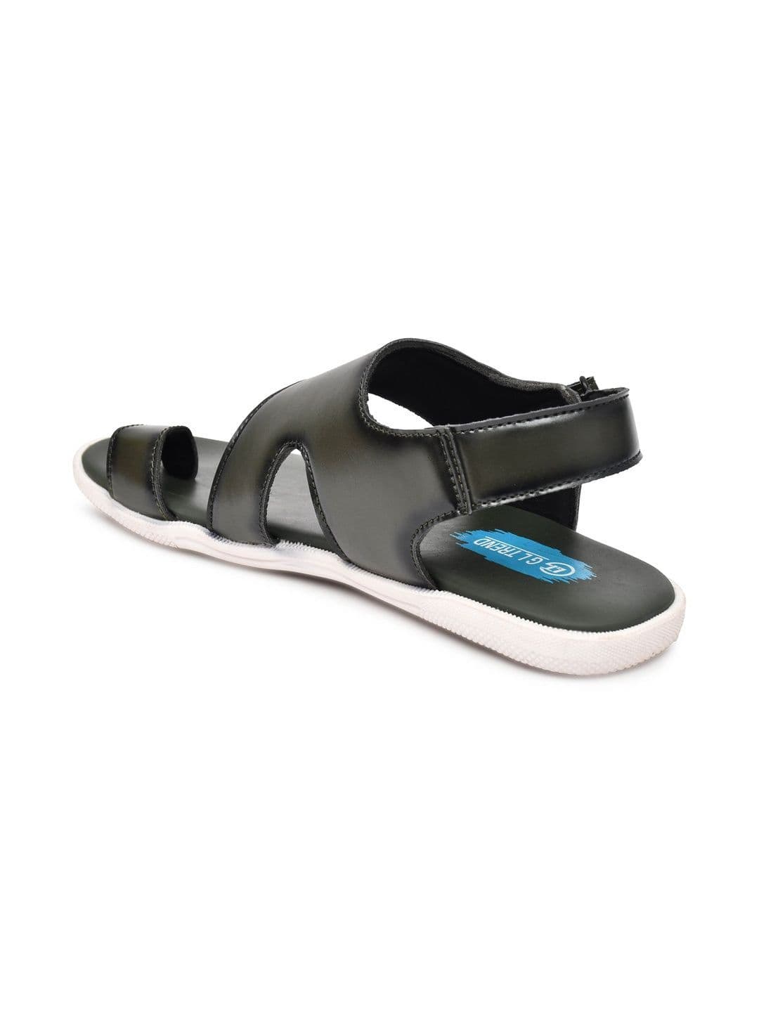 G L Trend Men's Olive Casual Comfort Open Toe Slip-On Sandals thumbnail 2