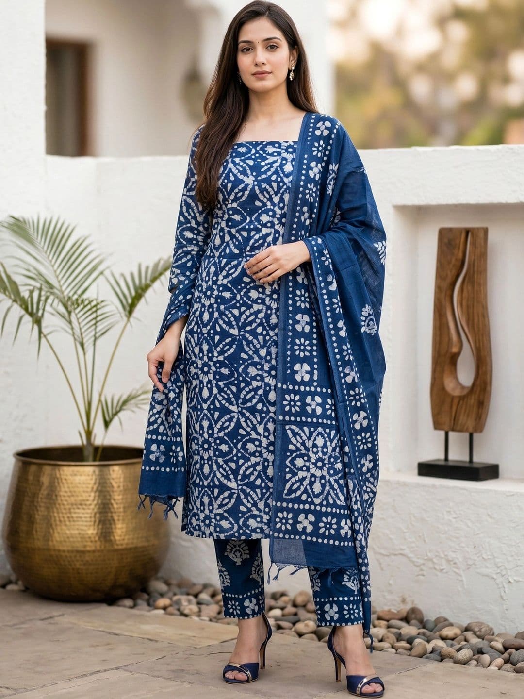 Mollika Printed Unstitched Dress Material - view 1